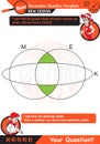 Mathematics, Venn diagrams, Crossing circles, the subject of cluster, next generation test template